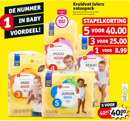 Kruidvat Huismerk   luiers folder aanbieding bij  Kruidvat - details