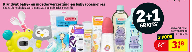 Kruidvat Huismerk   babyshampoo, babyverzorging folder aanbieding bij  Kruidvat - details