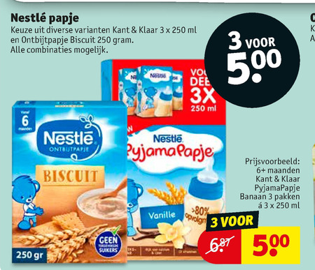 Nestle   babyvoeding folder aanbieding bij  Kruidvat - details