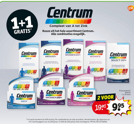 Centrum   multivitaminen folder aanbieding bij  Kruidvat - details