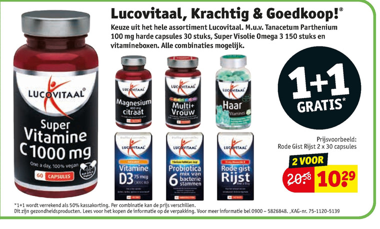 Lucovitaal   voedingssupplement folder aanbieding bij  Kruidvat - details