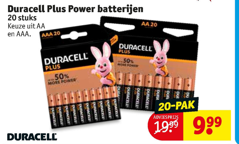 Duracell   batterij folder aanbieding bij  Kruidvat - details