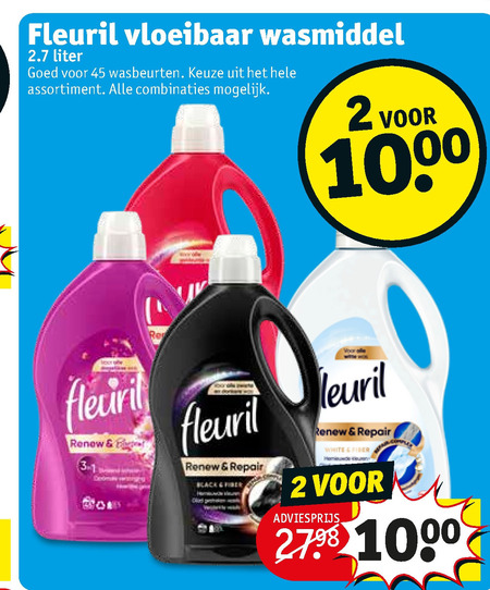 Fleuril   wasmiddel folder aanbieding bij  Kruidvat - details