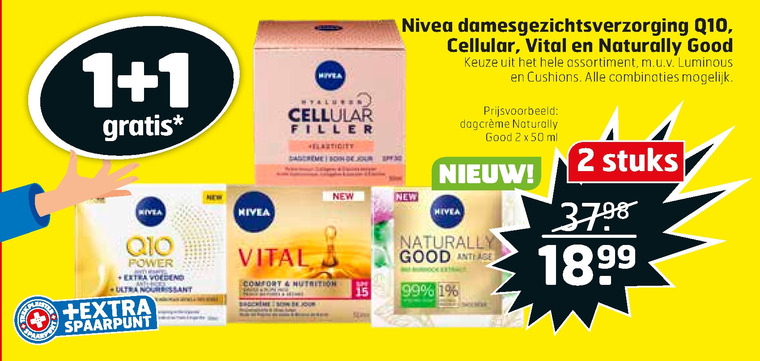 Nivea   dagcreme, gezichtsverzorging folder aanbieding bij  Trekpleister - details