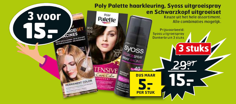 Poly Palette   haarkleuring folder aanbieding bij  Trekpleister - details