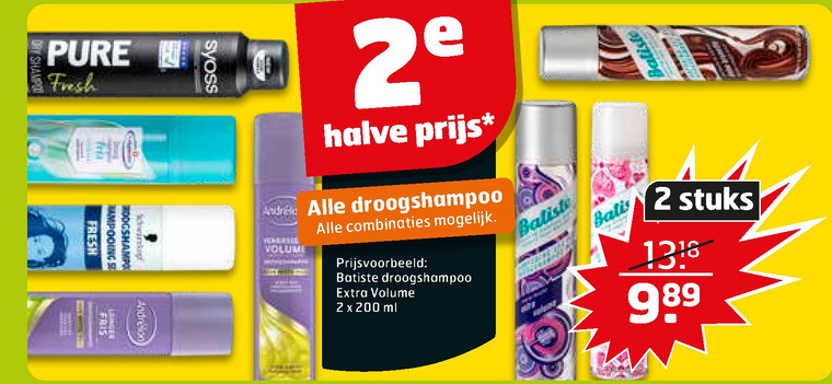 Batiste   droogshampoo folder aanbieding bij  Trekpleister - details