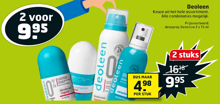 Deoleen   deodorant folder aanbieding bij  Trekpleister - details