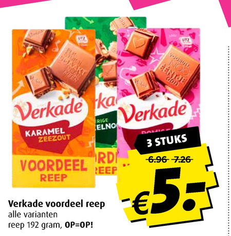 Verkade   chocolade folder aanbieding bij  Boni - details