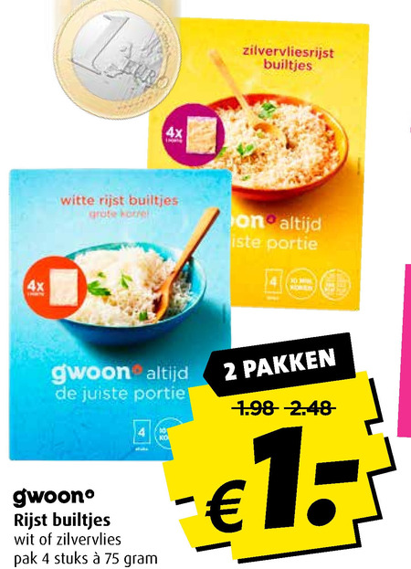 Gwoon   rijst folder aanbieding bij  Boni - details