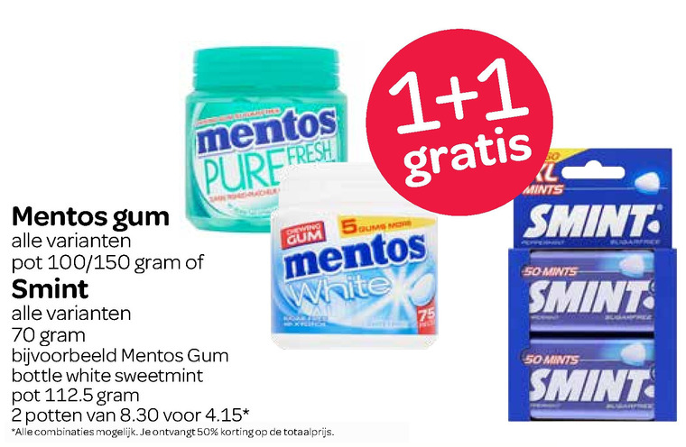 Smint   kauwgom folder aanbieding bij  Spar - details