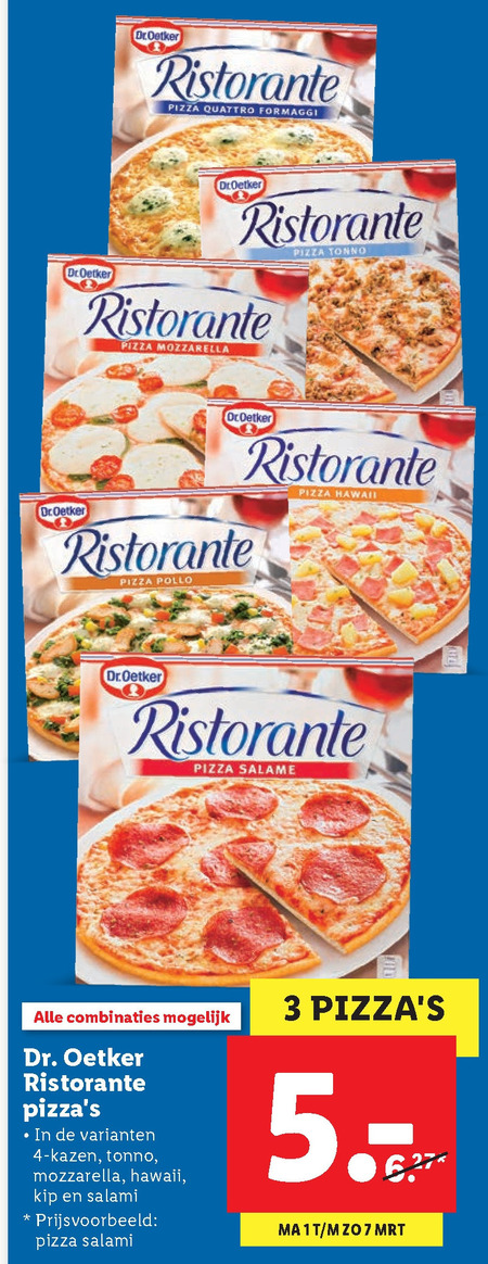 Dr Oetker   diepvriespizza folder aanbieding bij  Lidl - details