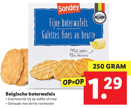 Sondey   wafels folder aanbieding bij  Lidl - details