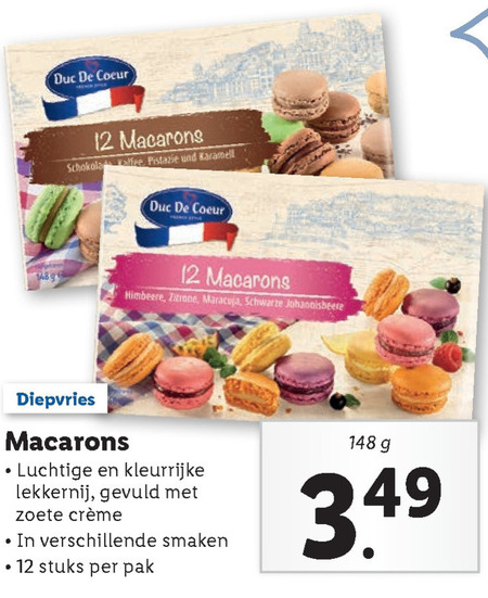 Duc de Coeur   macaron folder aanbieding bij  Lidl - details