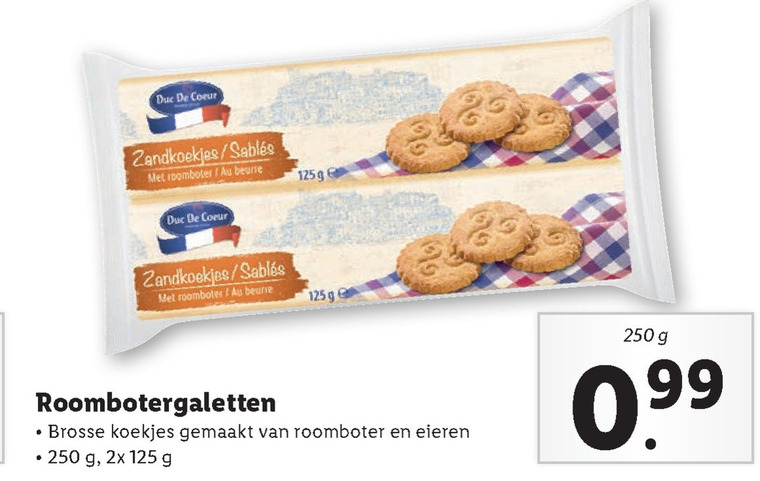 Duc de Coeur   biscuits folder aanbieding bij  Lidl - details