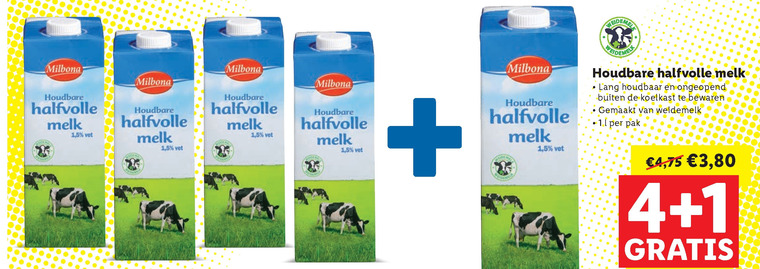 Milbona   melk folder aanbieding bij  Lidl - details