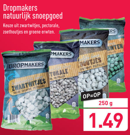 Dropmakers   snoep folder aanbieding bij  Aldi - details