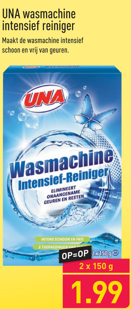 Una   wasmachinereiniger folder aanbieding bij  Aldi - details