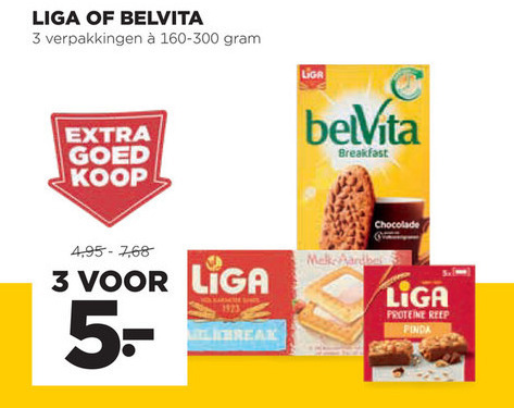 Liga   melkbiscuit, fruitbiscuit folder aanbieding bij  Jumbo - details