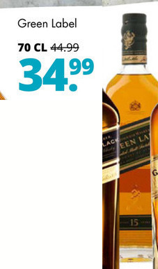 Johnnie Walker   whisky folder aanbieding bij  Mitra - details