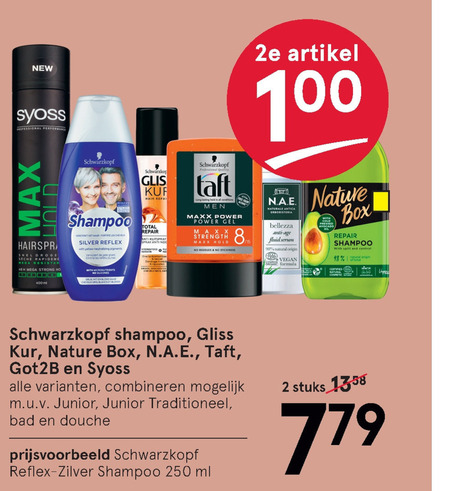 Got2B   shampoo, hairspray folder aanbieding bij  Etos - details