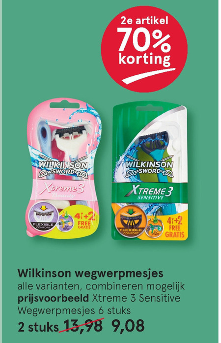 Wilkinson   wegwerpscheermesjes folder aanbieding bij  Etos - details