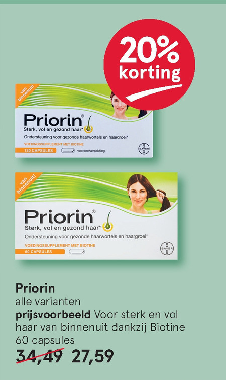 Priorin   voedingssupplement folder aanbieding bij  Etos - details