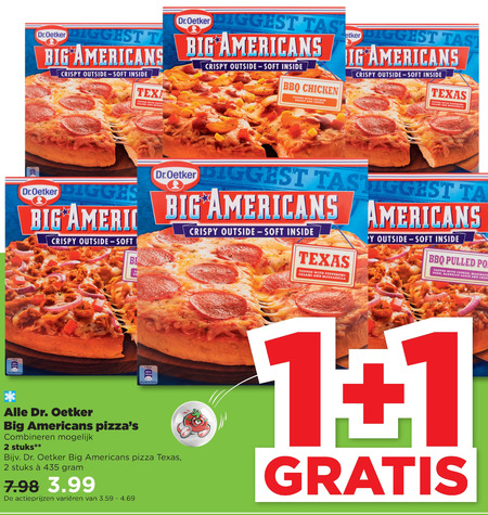 Dr Oetker   diepvriespizza folder aanbieding bij  Plus - details