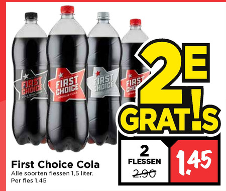 First Choice   cola folder aanbieding bij  Vomar - details