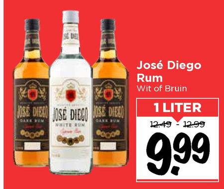 Jose Diego   rum folder aanbieding bij  Vomar - details