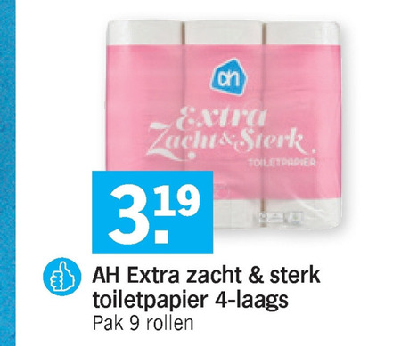 Albert Heijn Huismerk   toiletpapier folder aanbieding bij  Albert Heijn - details