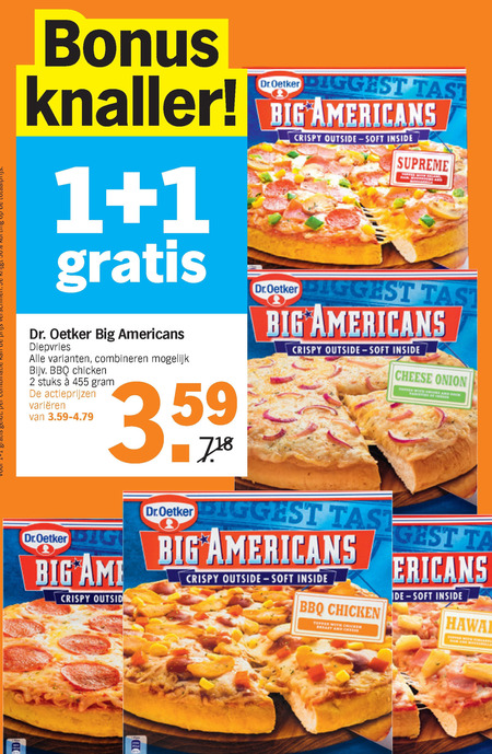 Dr Oetker   diepvriespizza folder aanbieding bij  Albert Heijn - details