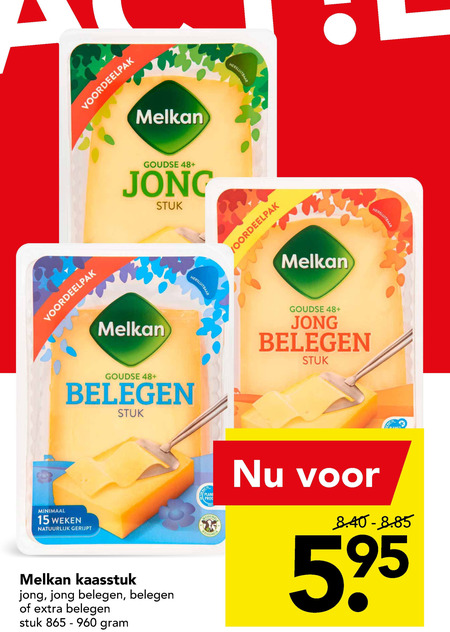 Melkan   kaas folder aanbieding bij  Deen - details