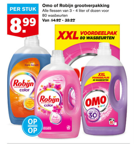 Omo   wasmiddel folder aanbieding bij  Hoogvliet - details