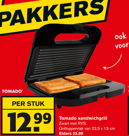 Tomado   grillplaat folder aanbieding bij  Hoogvliet - details