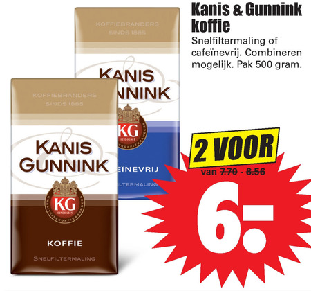 Kanis en Gunnink   koffie folder aanbieding bij  Dirk - details