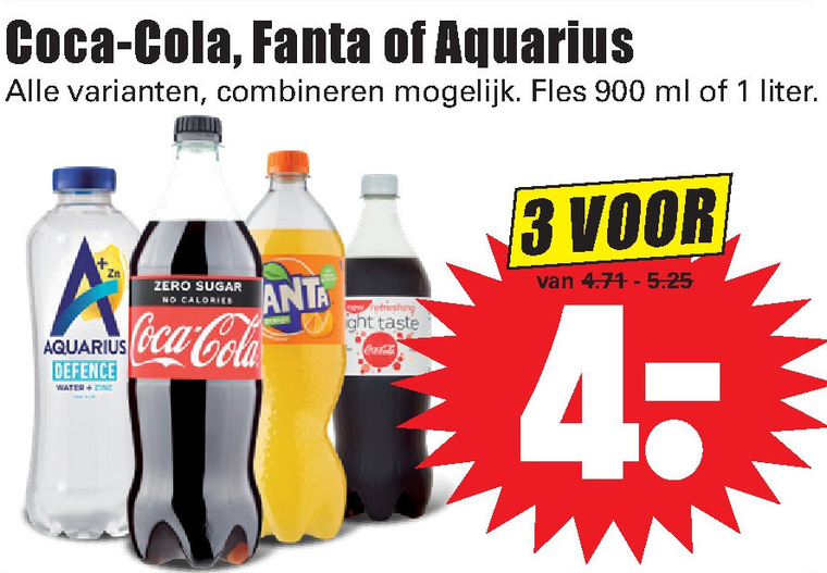 Coca-Cola   frisdrank, cola folder aanbieding bij  Dirk - details