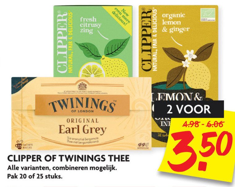 Twinings   thee folder aanbieding bij  Dekamarkt - details