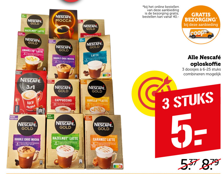 Nescafe   oploskoffie folder aanbieding bij  Coop - details