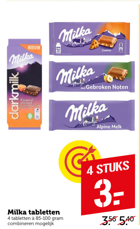 Milka   chocolade folder aanbieding bij  Coop - details
