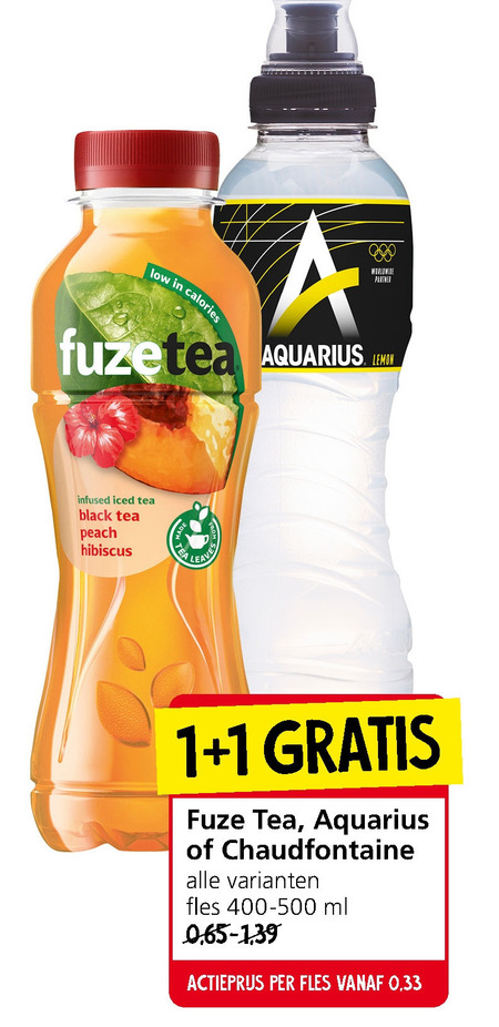 Fuze Tea   ice tea folder aanbieding bij  Jan Linders - details