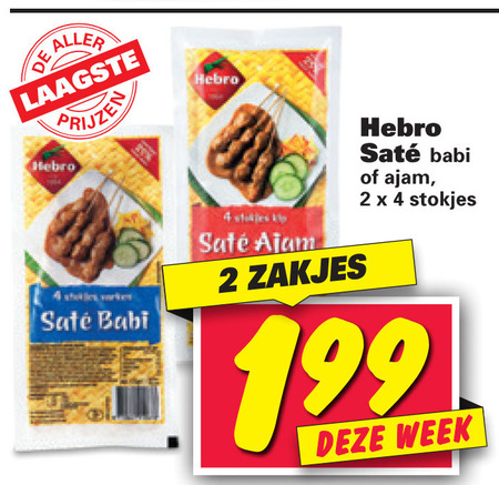 Hebro   kipsate, satevlees folder aanbieding bij  Nettorama - details