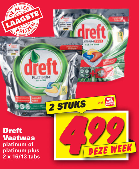 Dreft   vaatwasmiddel folder aanbieding bij  Nettorama - details