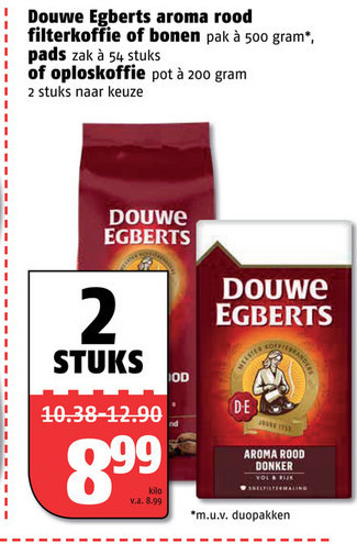 Douwe Egberts   koffie, koffiebonen folder aanbieding bij  Poiesz - details