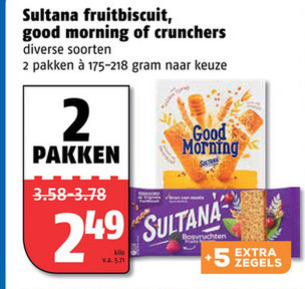 Sultana   fruitbiscuit folder aanbieding bij  Poiesz - details