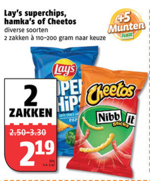 Cheetos   zoutje, chips folder aanbieding bij  Poiesz - details