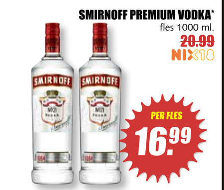 Smirnoff   wodka folder aanbieding bij  MCD Supermarkt Basis - details