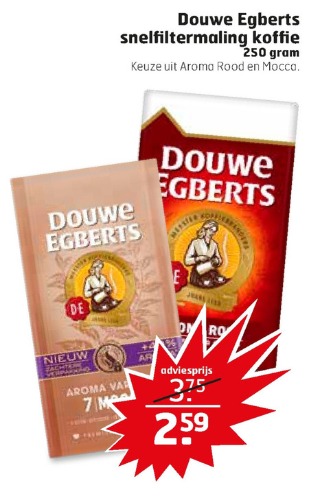 Douwe Egberts   koffie folder aanbieding bij  Trekpleister - details