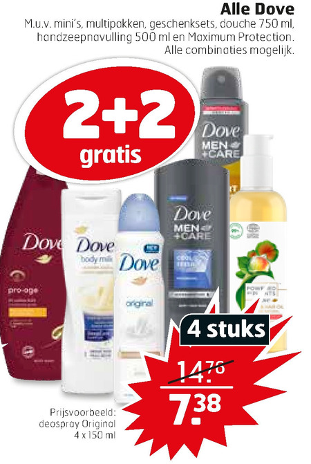 Dove   deodorant, bodylotion folder aanbieding bij  Trekpleister - details