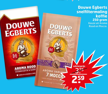 Douwe Egberts   koffie folder aanbieding bij  Trekpleister - details