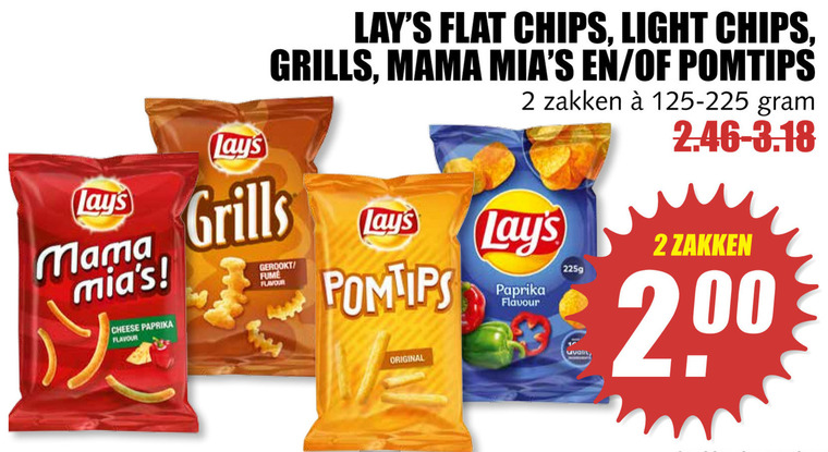 Lays   chips, zoutje folder aanbieding bij  MCD Supermarkt Basis - details